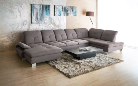 ADA Trendline Madrid kanapé U alakú, ággyá nyitható, állítható ülésmélységű