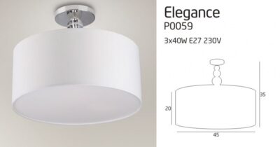 ELEGANCE P0059 plafon lámpa