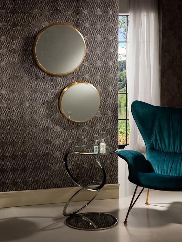 Az Aries kör alakú arany tükör 119122 tökéletes választás a modern stílus és minimalizmus kedvelőinek.