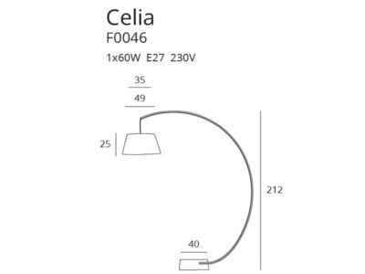 CELIA F0046 állólámpa