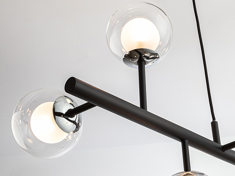 A Schuller Altais függeszték 345509 egy fémből készült lámpa gömb búrával