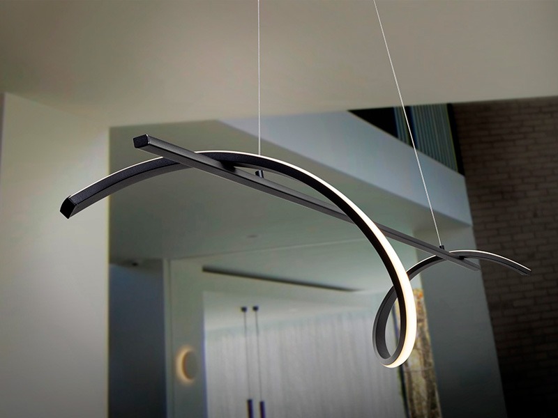 A Boa elnevezésű lámpa egy avantgarde modern fényforrás, mely jól mutat