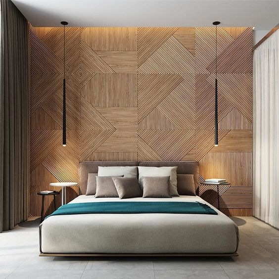 Ágy mögötti fal díszítése. - ágy háttér - aszimmetria 2 - aszimmetria - Hogyan dekoráljuk hálószobánkat?