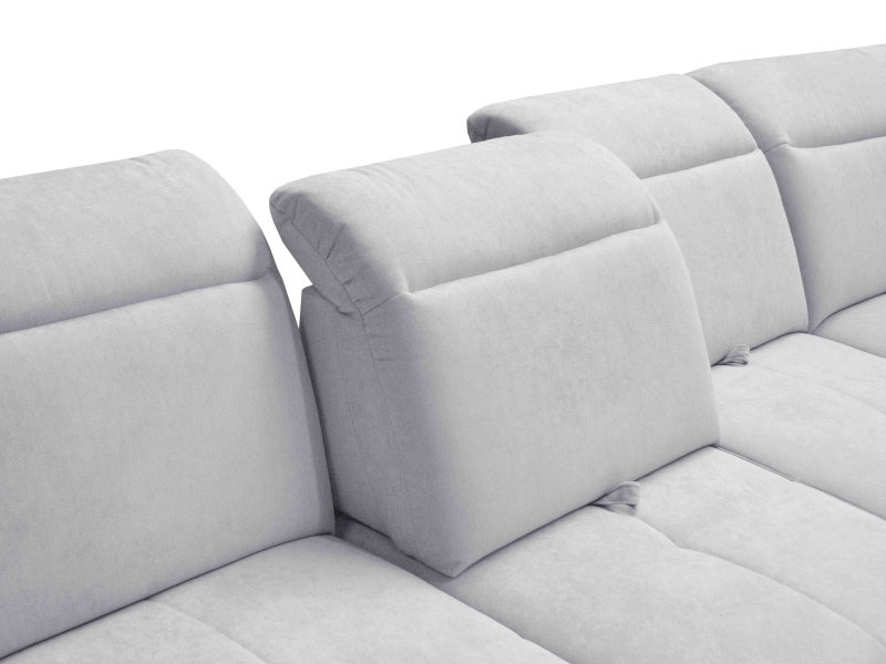 Verona U alakú kanapé állítható ülésmélység, állítható háttámla.