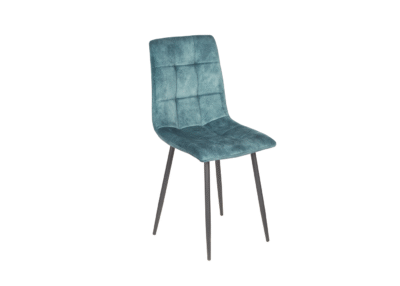 A Fernando KD kék bársony étkezőszék elegáns, modern megjelenésével tökéletes kiegészítője lehet az Ön otthonának. Selymes tapintású kárpitozása és kényelmes, párnázott ülőfelülete tökéletes választás lehet bármely étkezőnek vagy nappalinak.