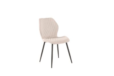 A Linda latte bársony étkezőszék modern, letisztult színével és elegáns megjelenésével különleges karaktert visz bármely helyiségbe. Puha bársony kárpitozása kényelmes ülést biztosít, stabil fém lábai pedig gondoskodnak a megbízhatóságáról.