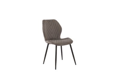 A Linda szürke bársony étkezőszék modern, letisztult színével és elegáns megjelenésével különleges karaktert visz bármely helyiségbe. Puha bársony kárpitozása kényelmes ülést biztosít, stabil fém lábai pedig gondoskodnak a megbízhatóságáról.