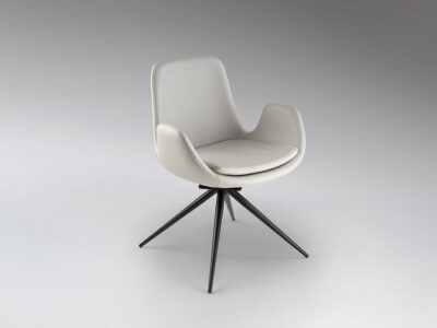 Zuna fehér forgó karszék 408967