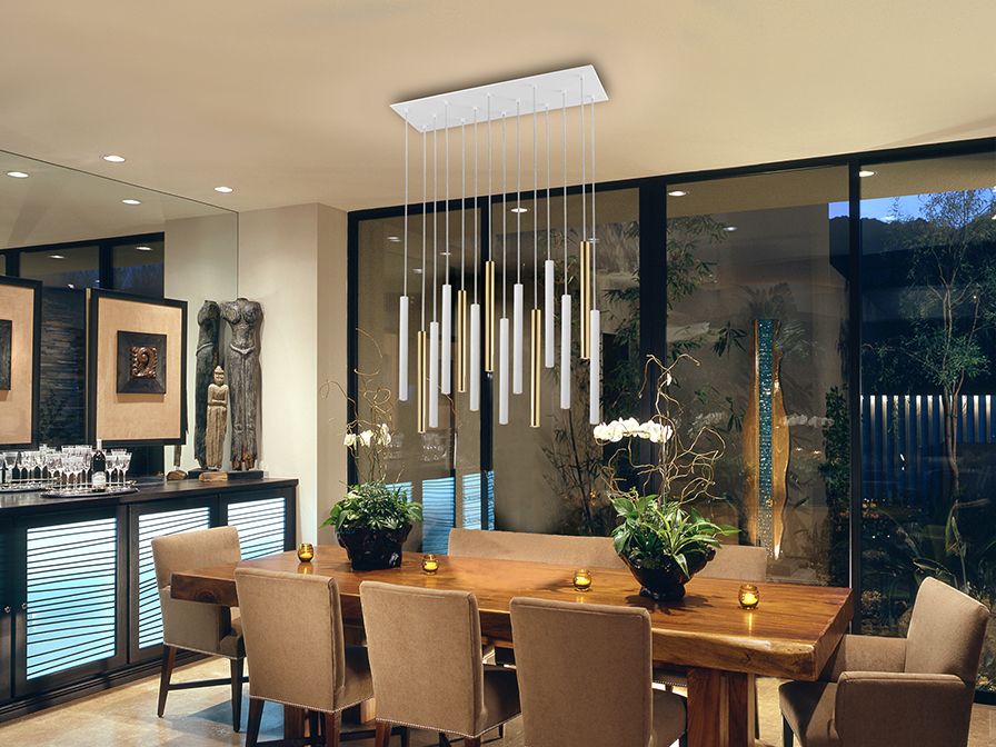 Varas csillár 373437D Varas csillár 373437D fémből készült csillár. A lámpaburák opál szilikonból készültek, arany és matt fehér kivitelben. Állítható hosszúsággal.