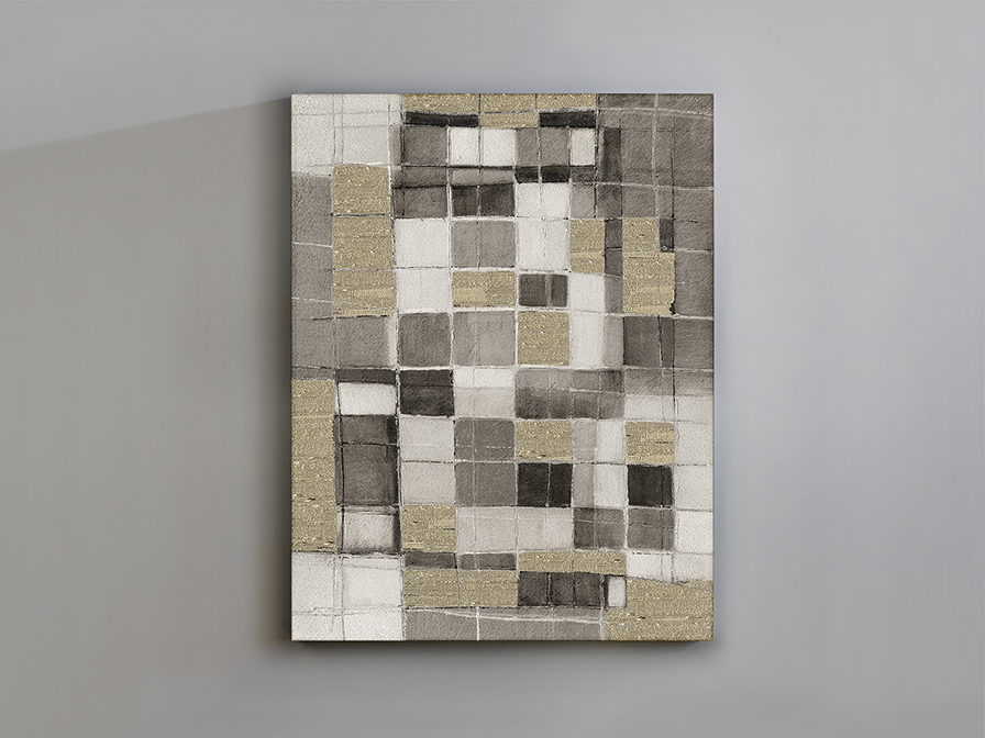 Abstractio festmény 788717 Abstractio festmény 788717 akrilfestékkel készült, arany dekorral, feszített vásznon. Polisztirol keretben. Függőlegesen és vízszintesen is felakasztható.