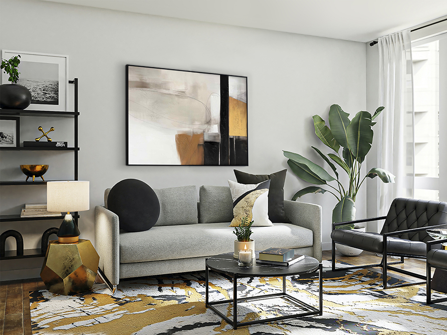 Espacios I festmény 301626 Espacios I festmény 301626 akrilfestékkel készült, arany dekorral, feszített vásznon. Polisztirol keretben. Függőlegesen és vízszintesen is felakasztható.