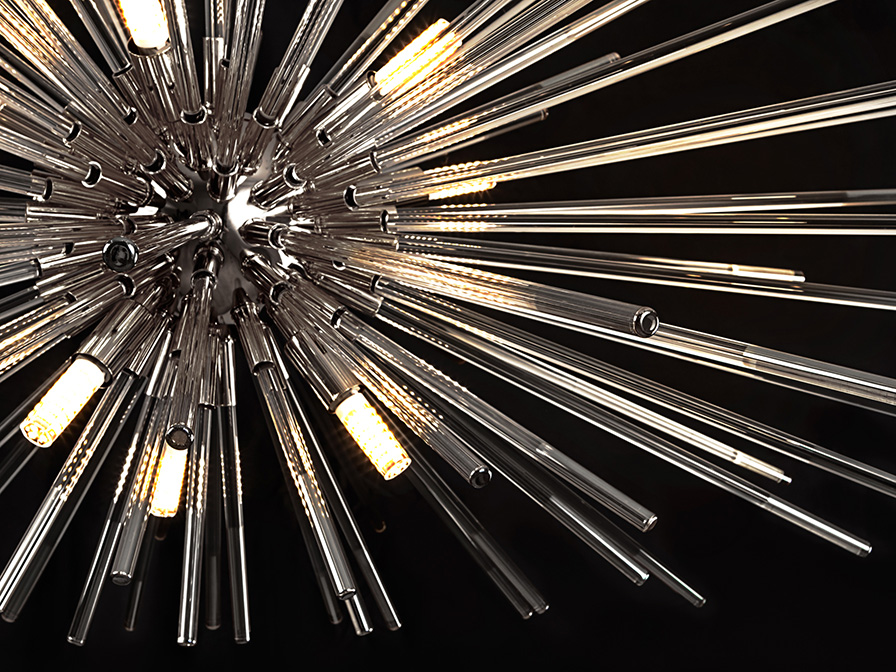 Evasion csillár 381628 Evasion csillár 381628 fémből készült csillár, fényes króm bevonatú lámpatesttel víztiszta, szferoid (gömb) formájú diffúzorral. Állítható hosszúsággal.