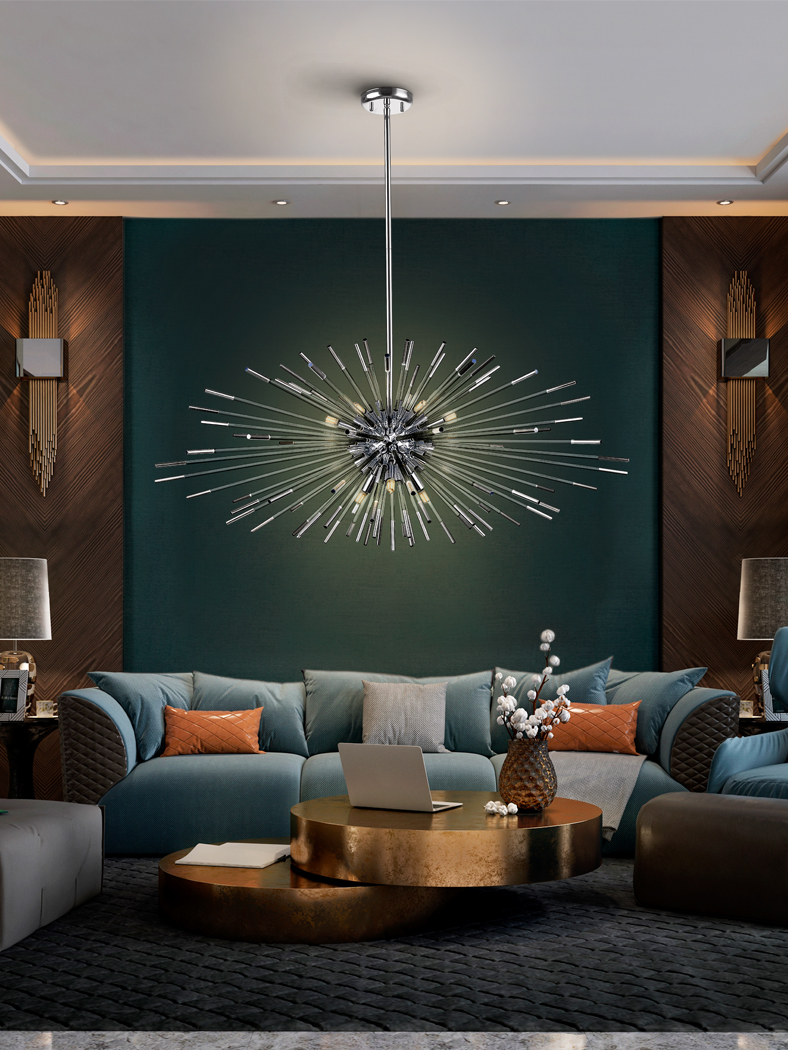 Evasion csillár 381628 Evasion csillár 381628 fémből készült csillár, fényes króm bevonatú lámpatesttel víztiszta, szferoid (gömb) formájú diffúzorral. Állítható hosszúsággal.