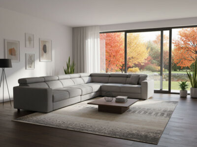 Nápoly két karfás sarok kanapé