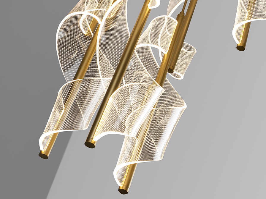 Velas csillár 351492 Velas csillár 351492 fémből készült csillár, matt, arany felülettel. Mikroprintelt, formázott metakrilát búrákkal. Állítható hosszúsággal.