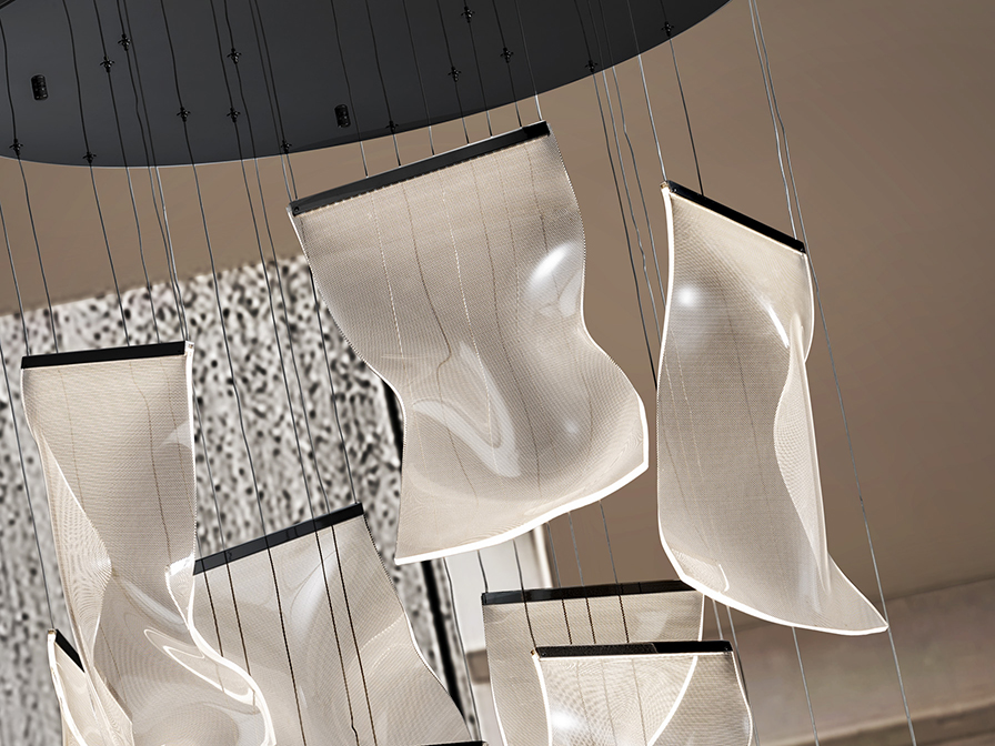 Velos csillár XXL609654D Velos csillár XXL609654D fémből készült csillár, matt fekete felülettel. Mikroprintelt, formázott metakrilát búrákkal. Állítható hosszúsággal.