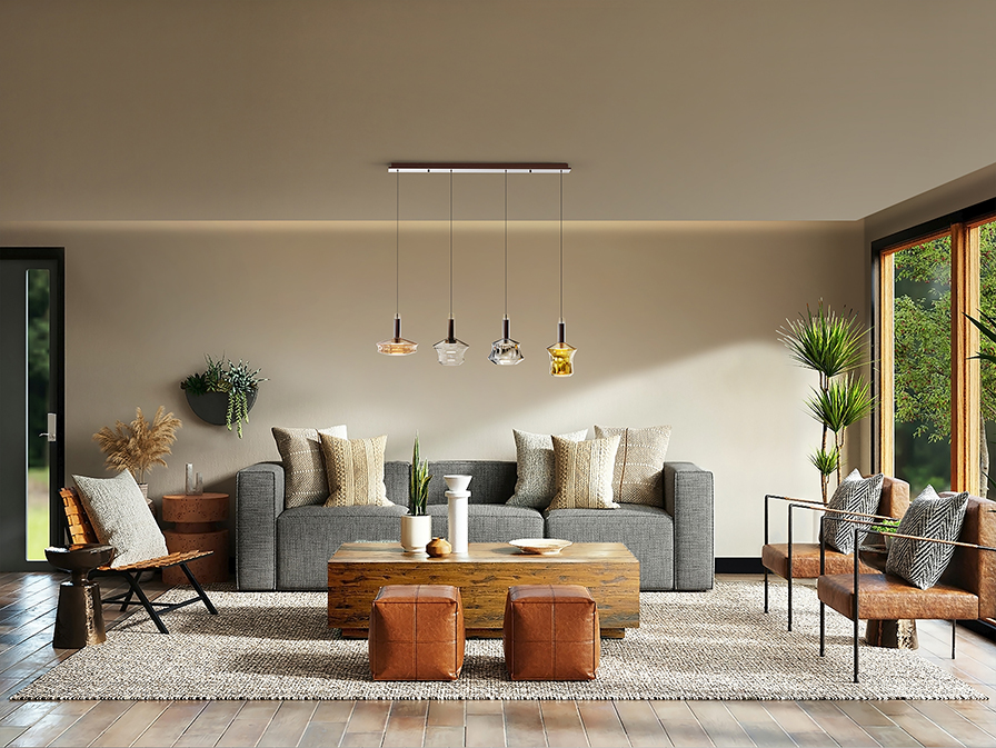 Scarlett csillár 403269 Scarlett csillár 403269 sötétbronz felülettel. A lámpabúrák változatos réz, arany, ezüst és áttetsző tónusban pompáznak. Állítható hosszúsággal.