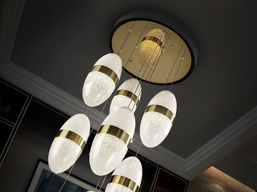 Garden csillár 305723 Garden csillár 305723 fekete-arany felülettel. Gömb alakú polikarbonát, búrával, texturált belső felülettel, réz színű fémgyűrűvel. Állítható hosszúsággal.