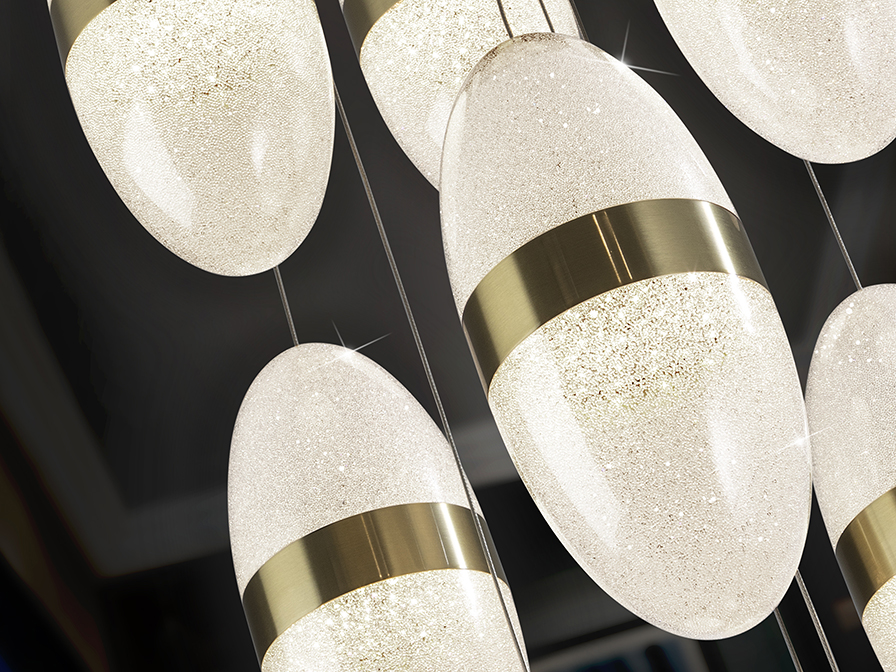 Garden csillár 305723 Garden csillár 305723 fekete-arany felülettel. Gömb alakú polikarbonát, búrával, texturált belső felülettel, réz színű fémgyűrűvel. Állítható hosszúsággal.