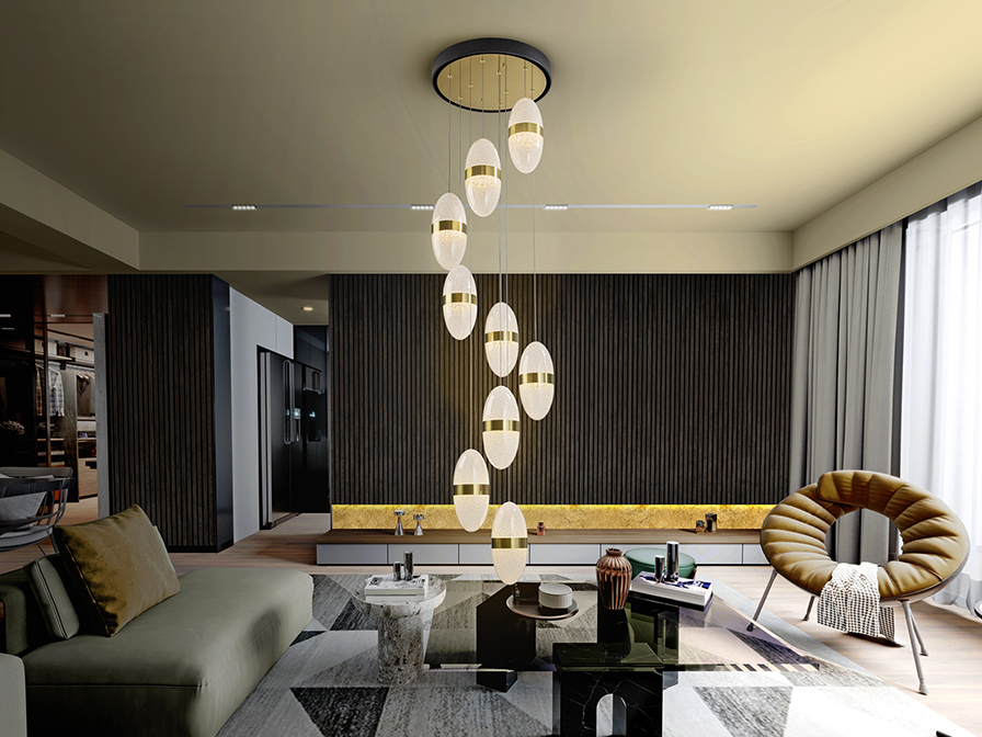 Garden csillár 305723 Garden csillár 305723 fekete-arany felülettel. Gömb alakú polikarbonát, búrával, texturált belső felülettel, réz színű fémgyűrűvel. Állítható hosszúsággal.