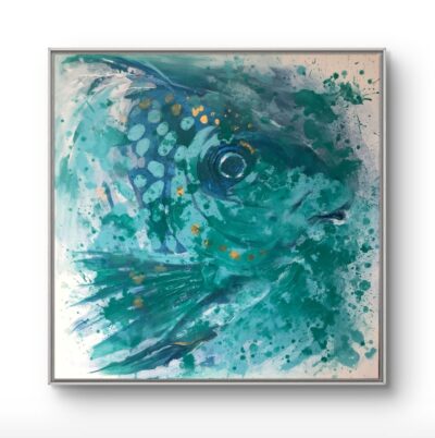 Mint hal a vízben festmény