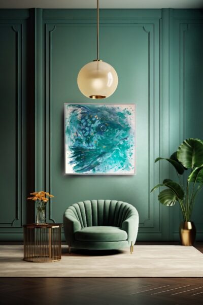 Mint hal a vízben festmény