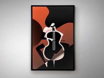 Violonchelo festmény 708197 – 120 x 80 cm