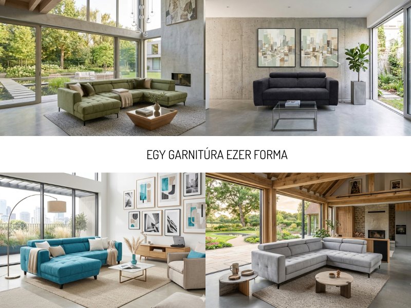 MODULÁRIS ÜLŐGARNITÚRÁK elemekből épülnek fel